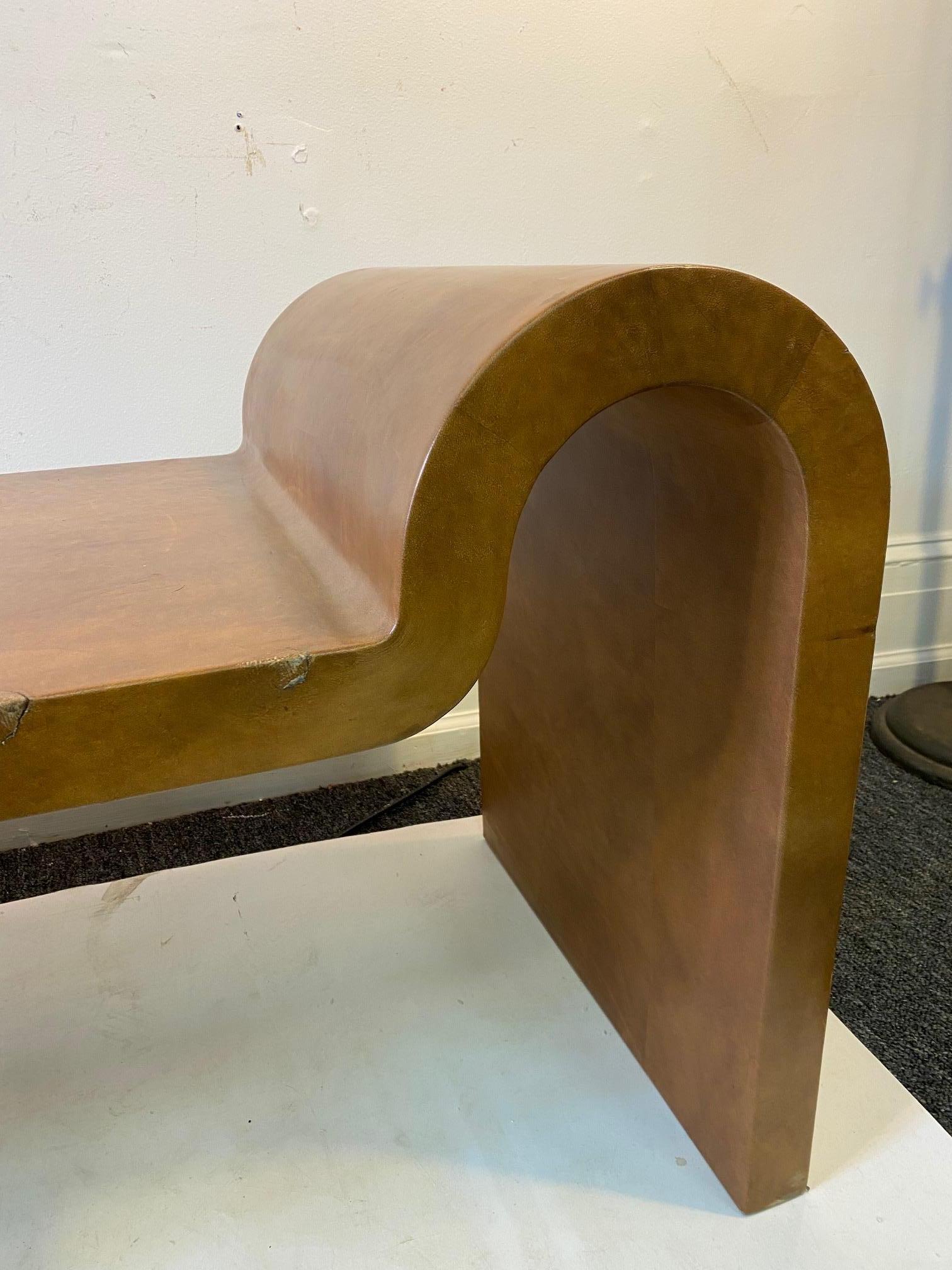 leather bench modern