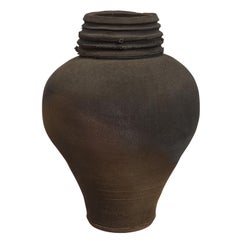 Karl Springer Monumental Artisan Ceramic Urn 1981 'Signed'