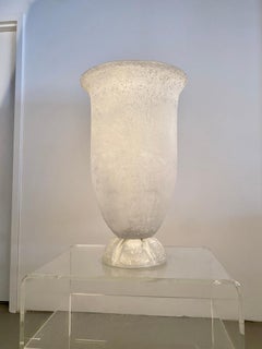 Karl Springer Monumental Scavo Glass Urn, Italy, circa 1980s
