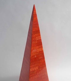 Karl Springer Painted Goatskin Obelisk