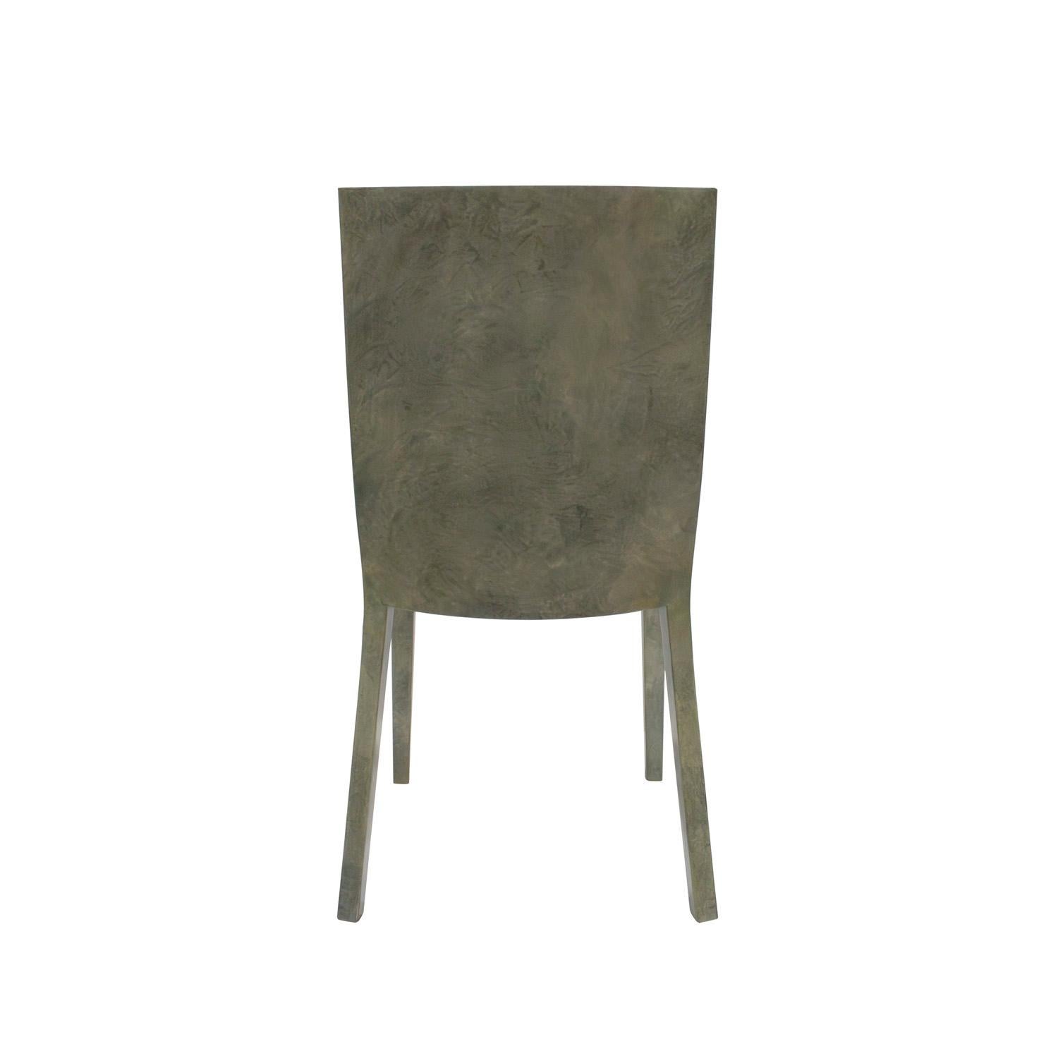 Americano Karl Springer Coppia di sedie 