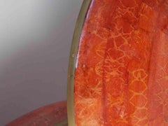 Karl Springer Pivoting Painted Goatskin Box