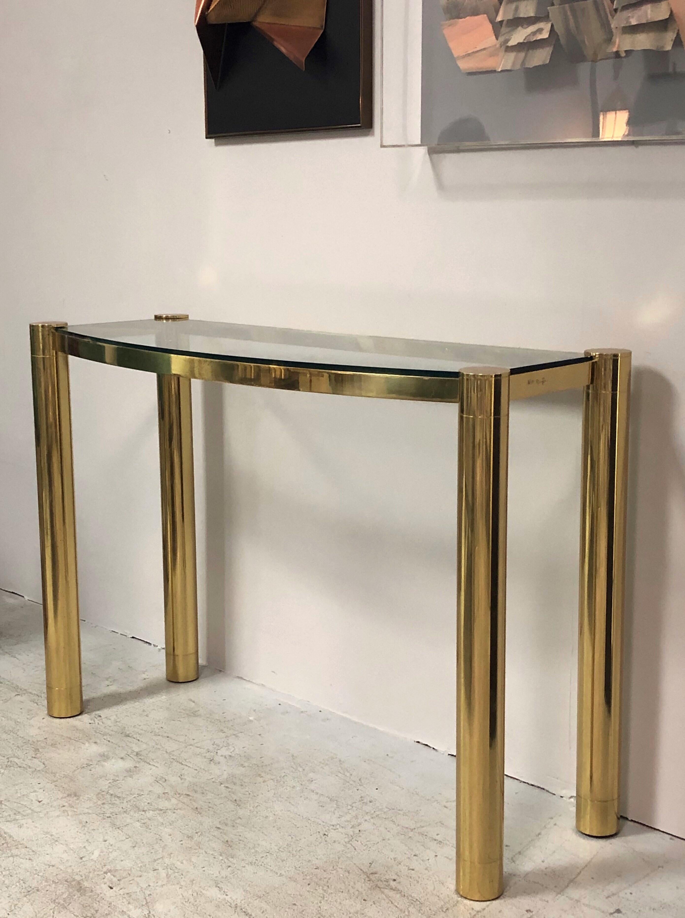 Karl Springer Polished Bronze Console Table 1