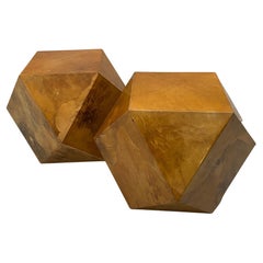 Karl Springer Polyhedron Goat Skin Tables