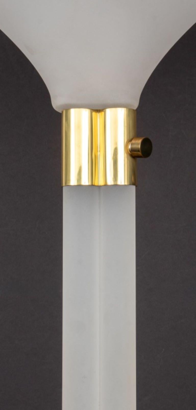 Unknown Karl Springer Postmodern Lucite Torchiere Lamp For Sale
