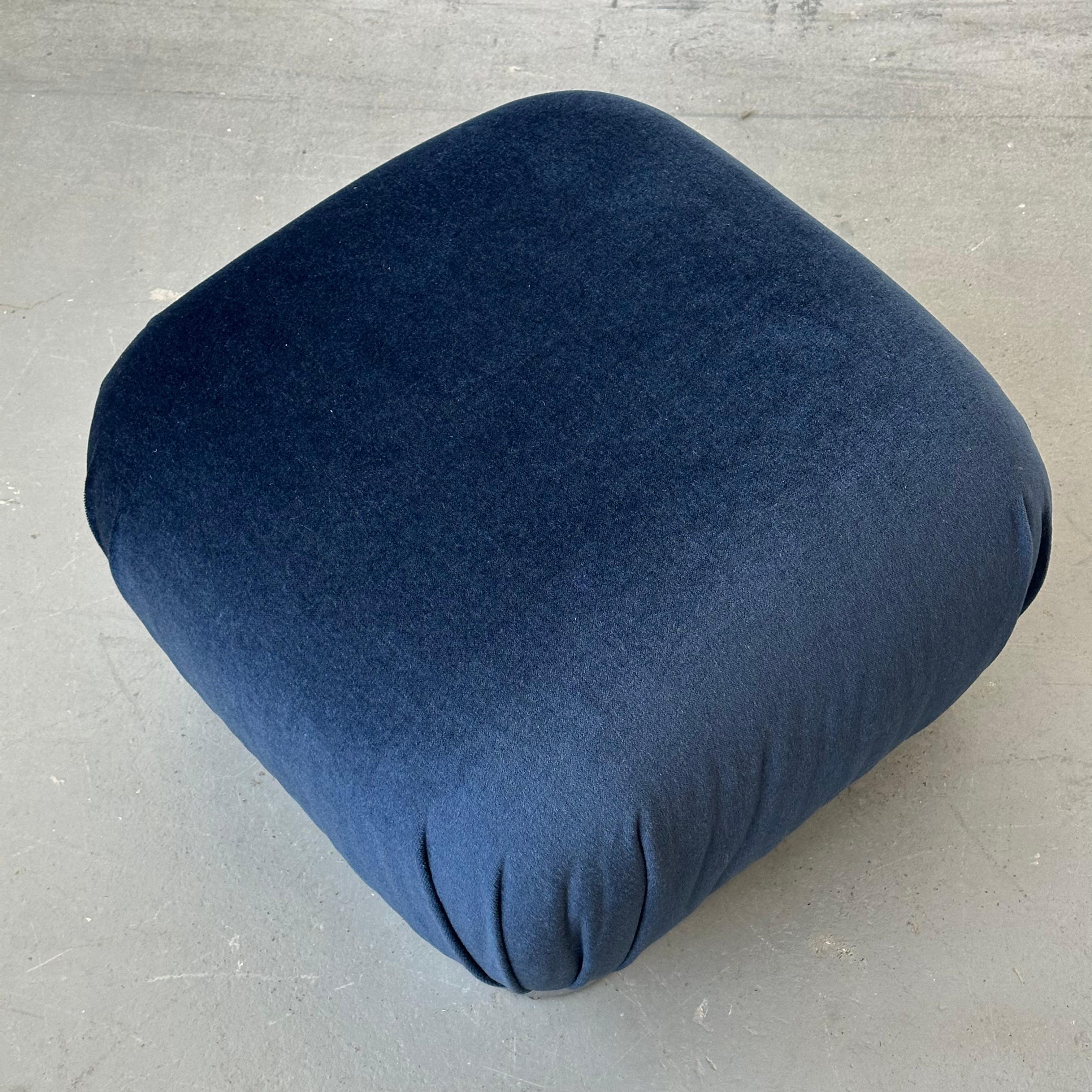 Late 20th Century Karl Springer Pouf Ottomans For Sale