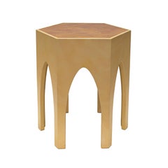 Karl Springer Prototype "Cathedral Table" in Leather 1976-1978