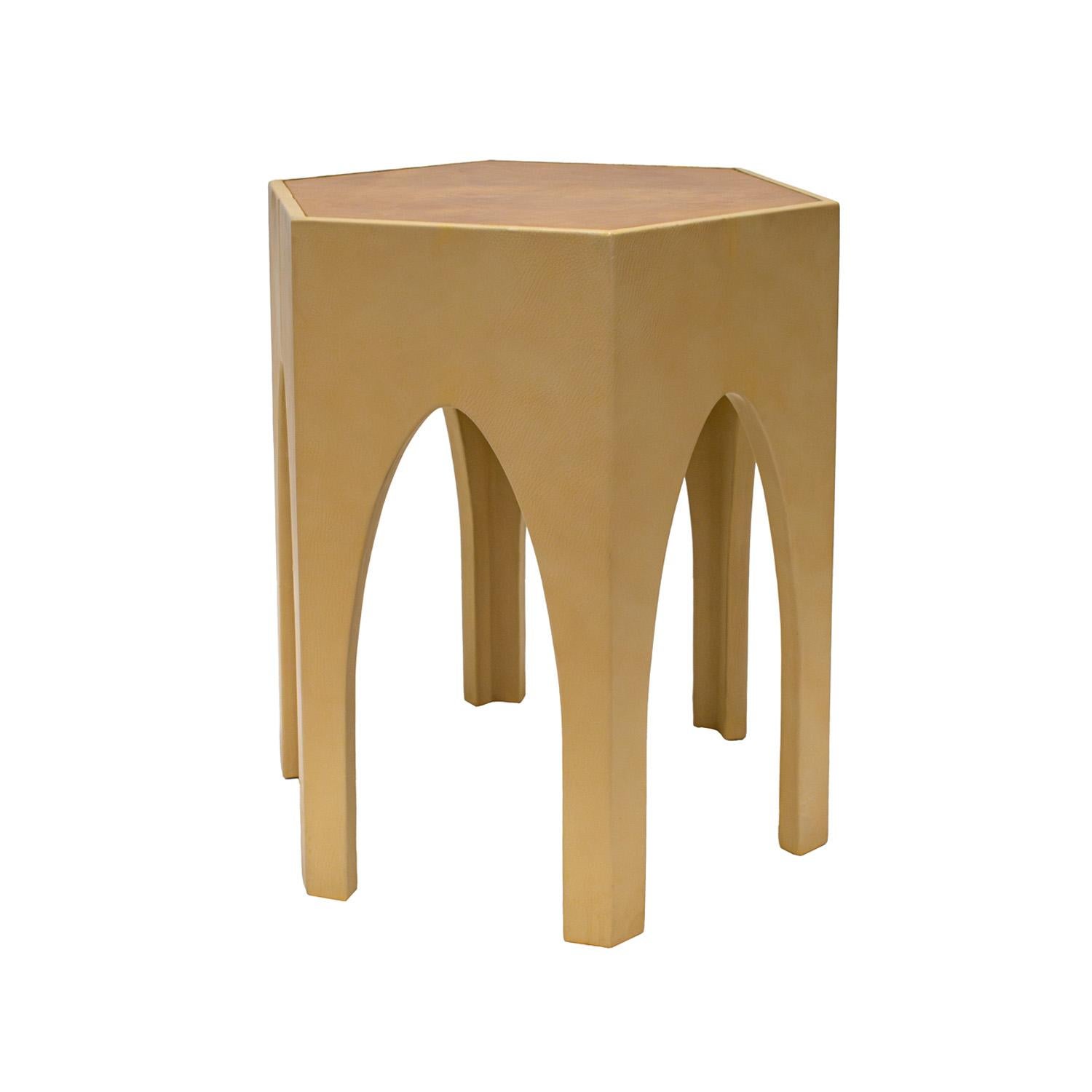 Mid-Century Modern Prototype de table cathédrale en cuir de Karl Springer 1976-1978 en vente