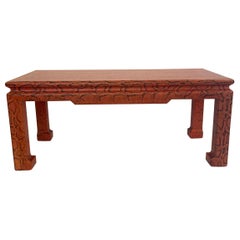 Karl Springer python, coffee table… Authenticated by Tom Langevin