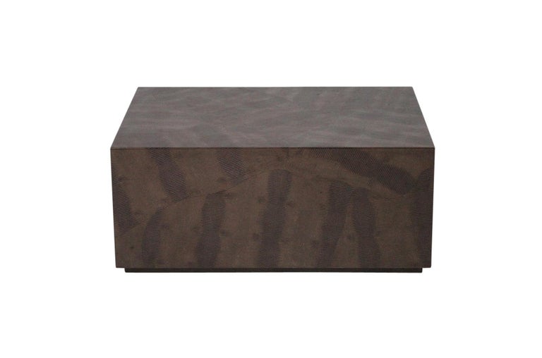 Karl Springer Python Snakeskin Coffee Table For Sale at 1stDibs