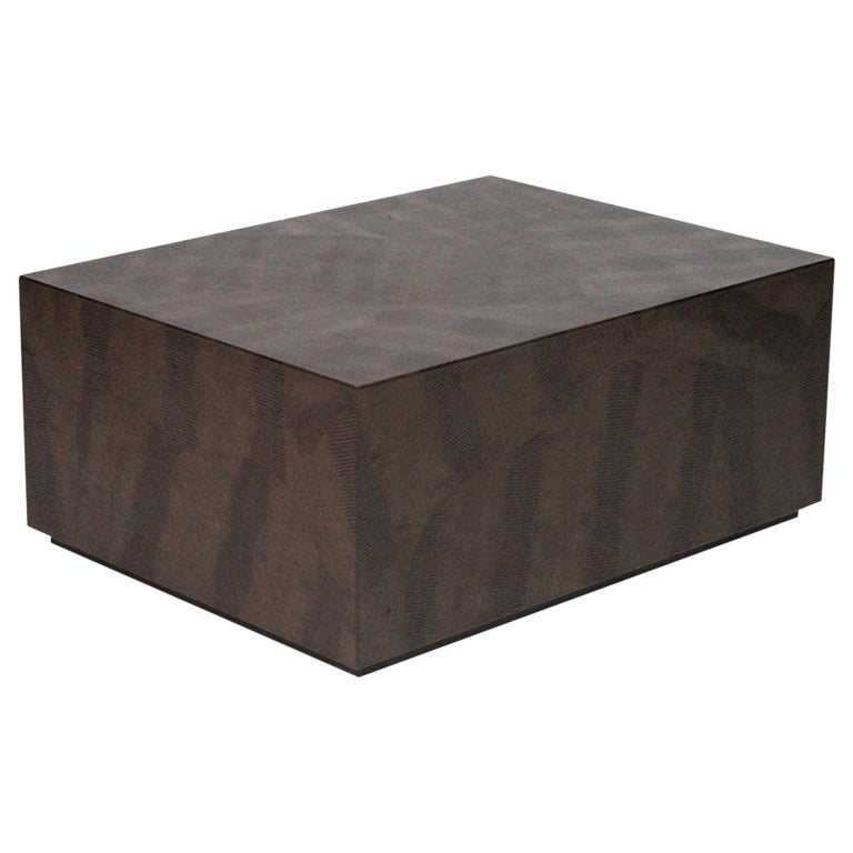 Karl Springer Python Snakeskin Coffee Table For Sale at 1stDibs