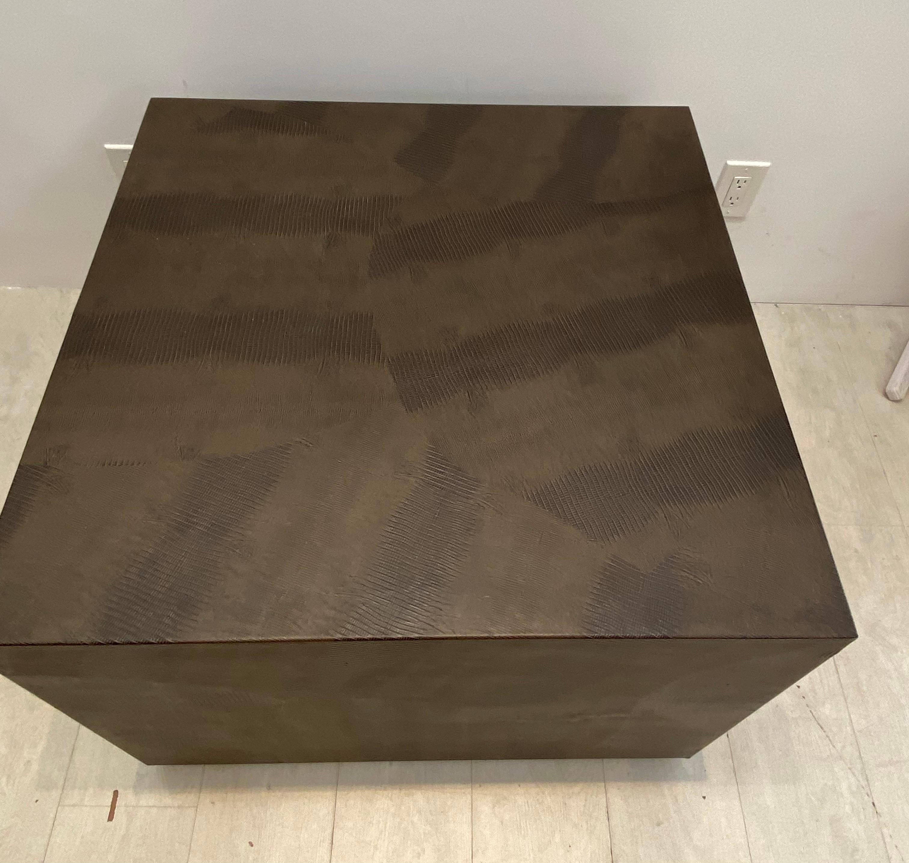 Karl Springer Python Table In Good Condition For Sale In West Palm Beach, FL