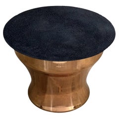 Mesa de tambor de lluvia Karl Springer con tablero de hormigón, 1970