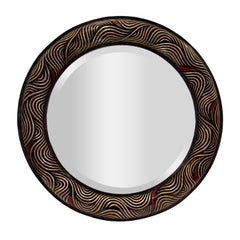 Karl Springer Rare and Exceptional Coromandel Mirror 1980s