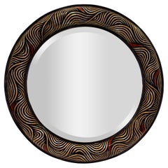 Karl Springer Rare and Exceptional Coromandel Mirror 1980s