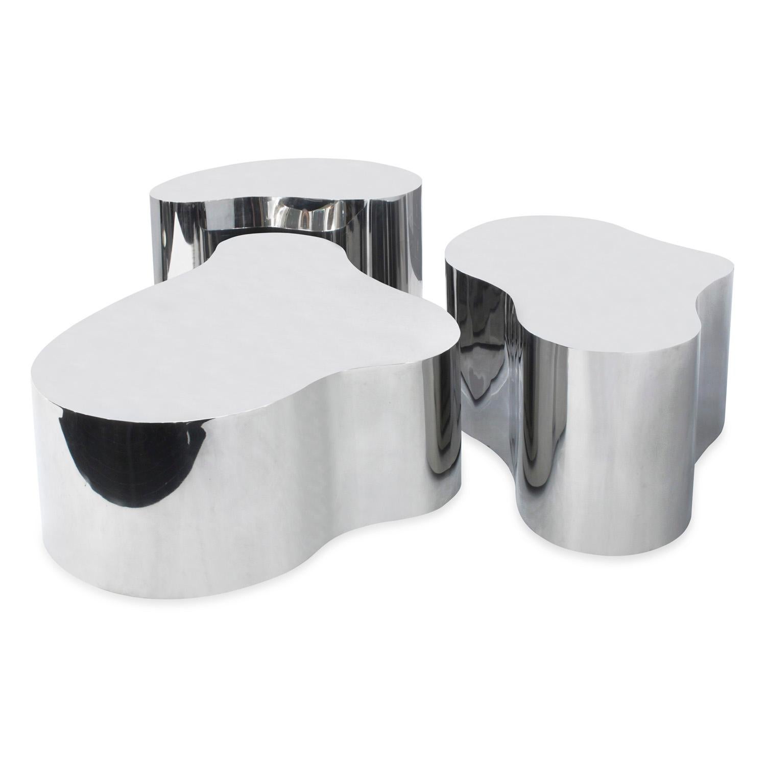 Modern Karl Springer Rare and Exceptional Set of 3 