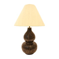 Karl Springer Rare "Mandarin Coromandel Table Lamp" 1980s