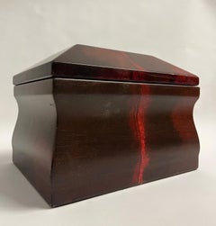 Karl Springer Red Lacquered Box