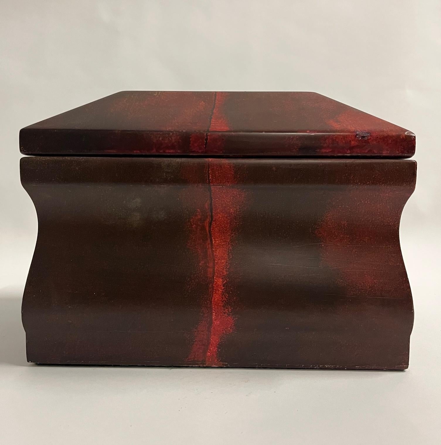 Karl Springer Caja Roja Lacada en Bueno estado para la venta en West Palm Beach, FL