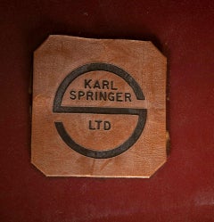 Karl Springer Red Lizard Coffee Table