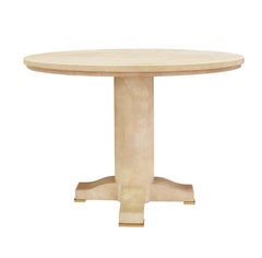 Karl Springer "Regency Style Table" in Lacquered Goatskin 1980s