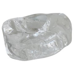 Karl Springer Rock Crystal Glass Modern Catch-All Vide-Poche