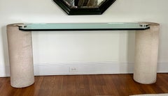 Karl Springer, Konsolentisch aus Sandsteinglas