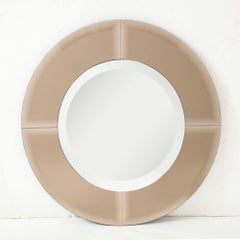 Karl Springer Two-toned Saturn Round Mirror