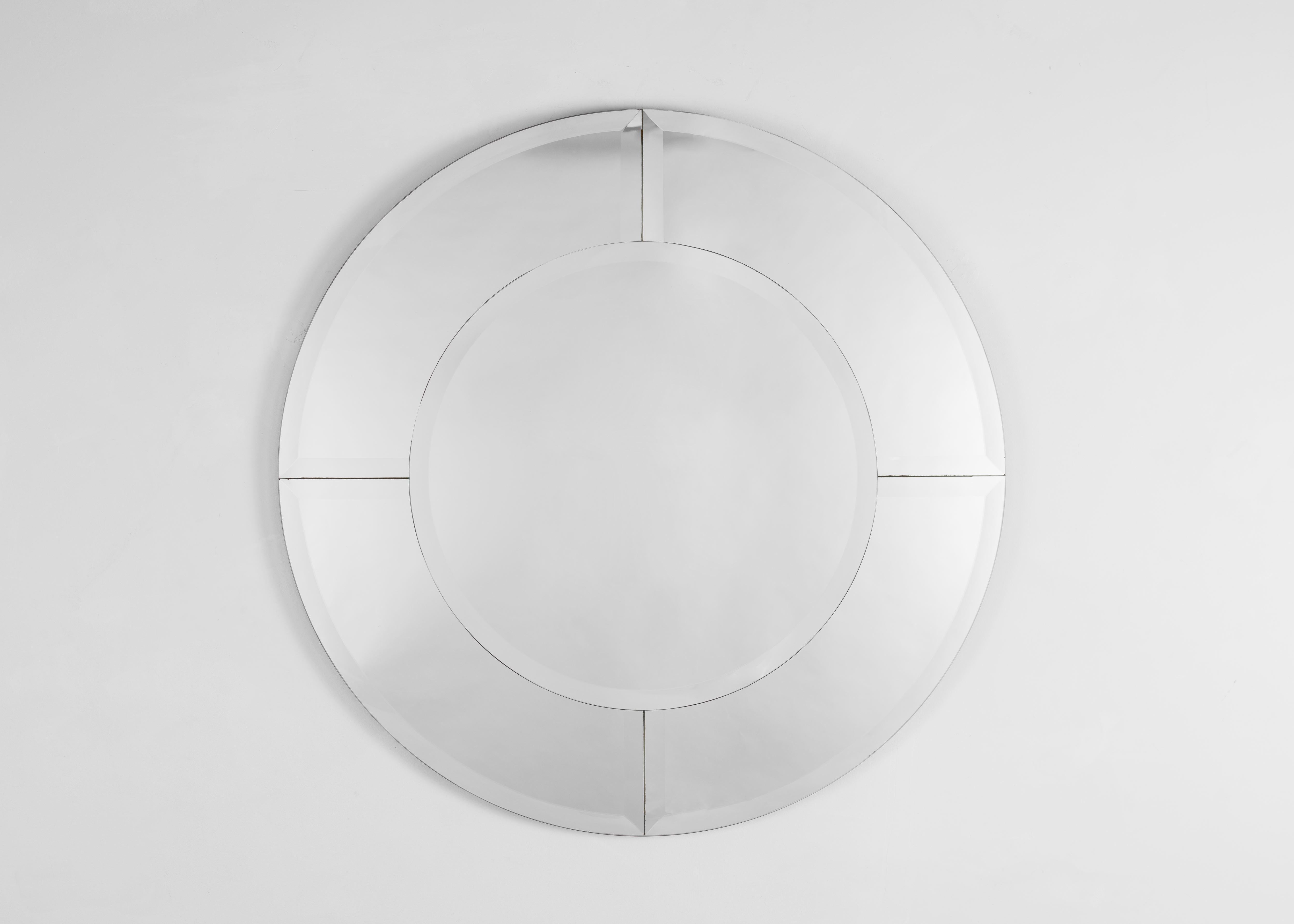 saturn circular wall mirror