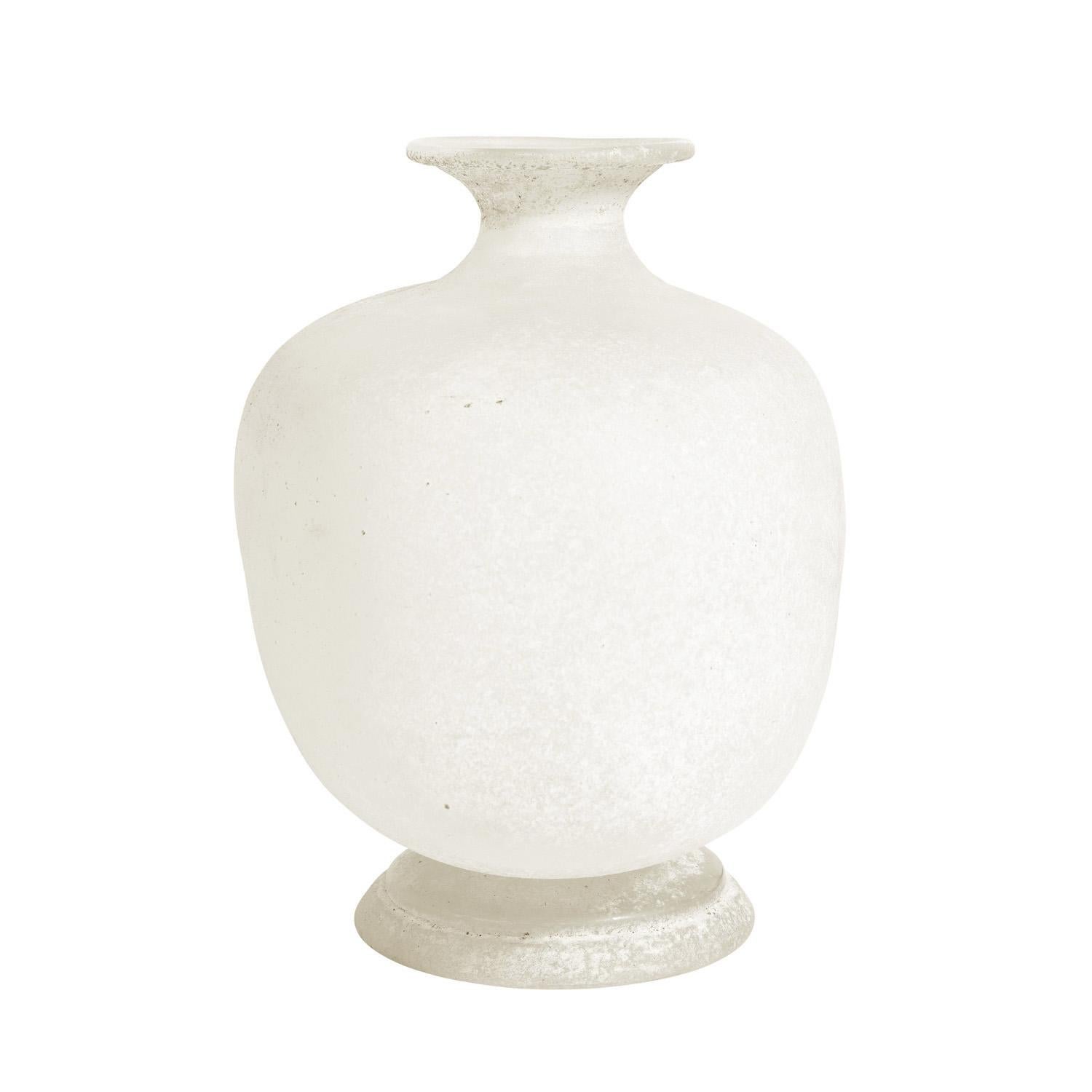 Modern Karl Springer Scavo Glass Vase 1980's 'Signed'