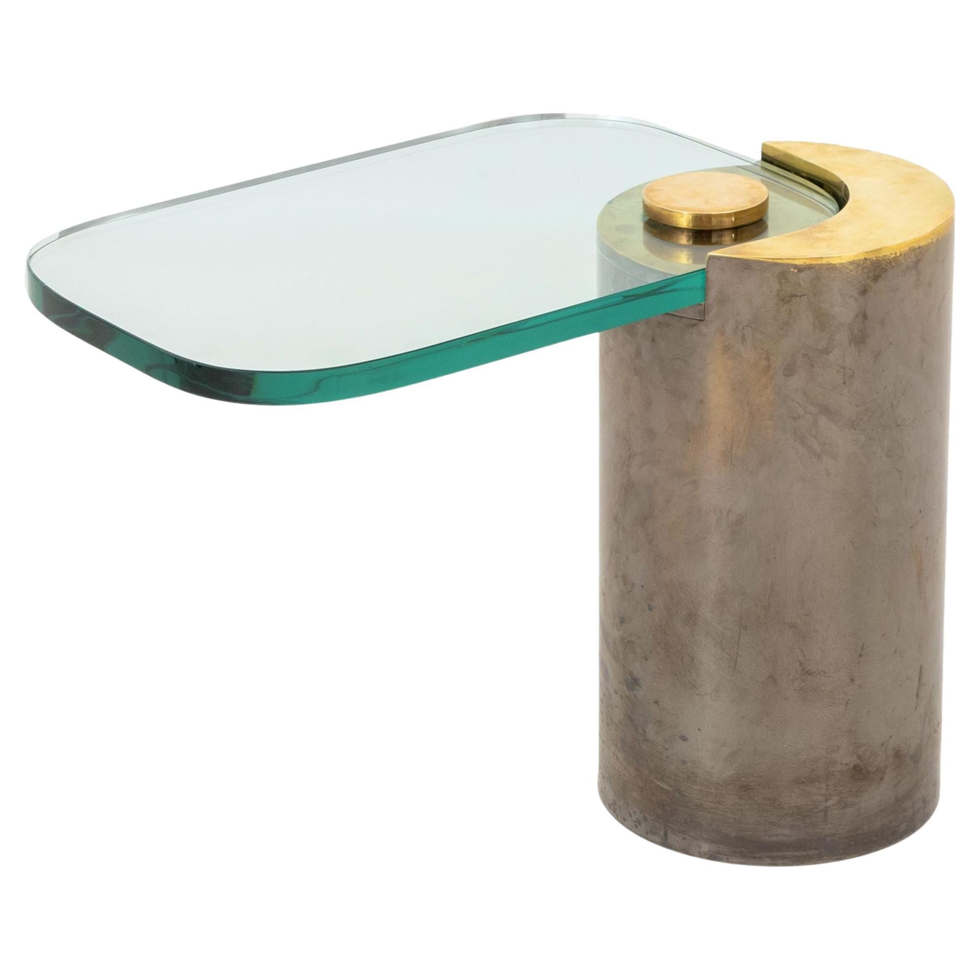 Karl Springer Sculptural End Table en venta