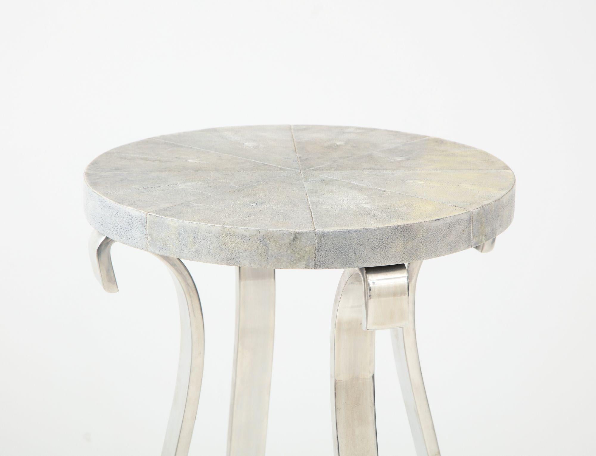 Pedestal/pedestal de piel de raya Karl Springer en venta 4