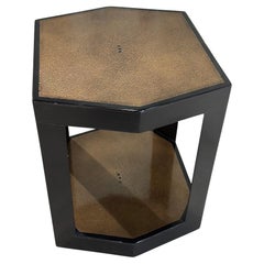 Karl Springer Shagreen Side/End Table, 1980