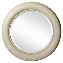 Karl Springer Shagreen Wall Mirror