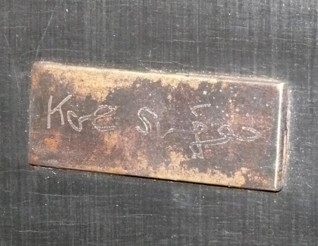 Table basse en galuchat signée Karl Springer Mid Century Modern Glamour Bon état - En vente à Atlanta, GA