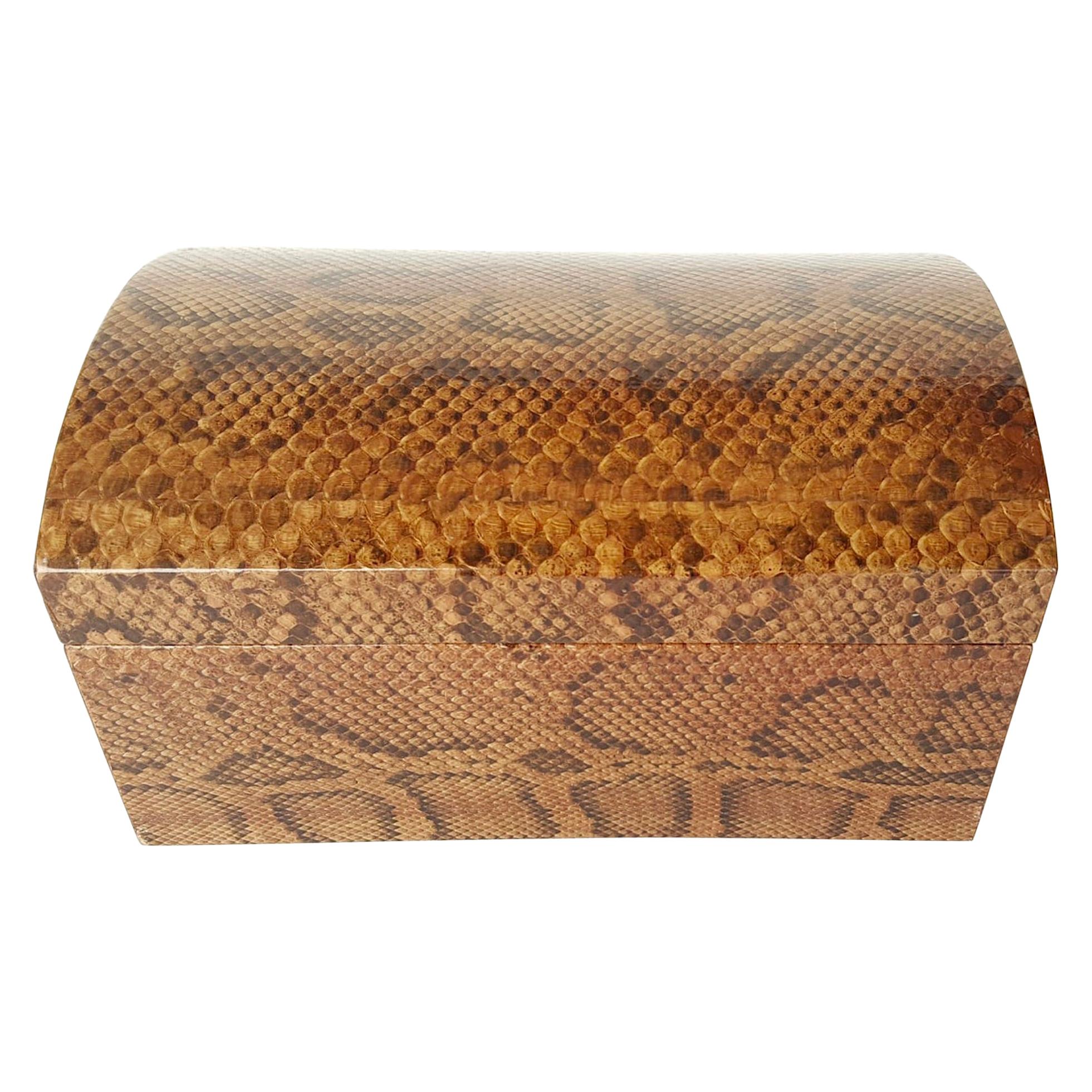 Karl Springer Snakeskin Box