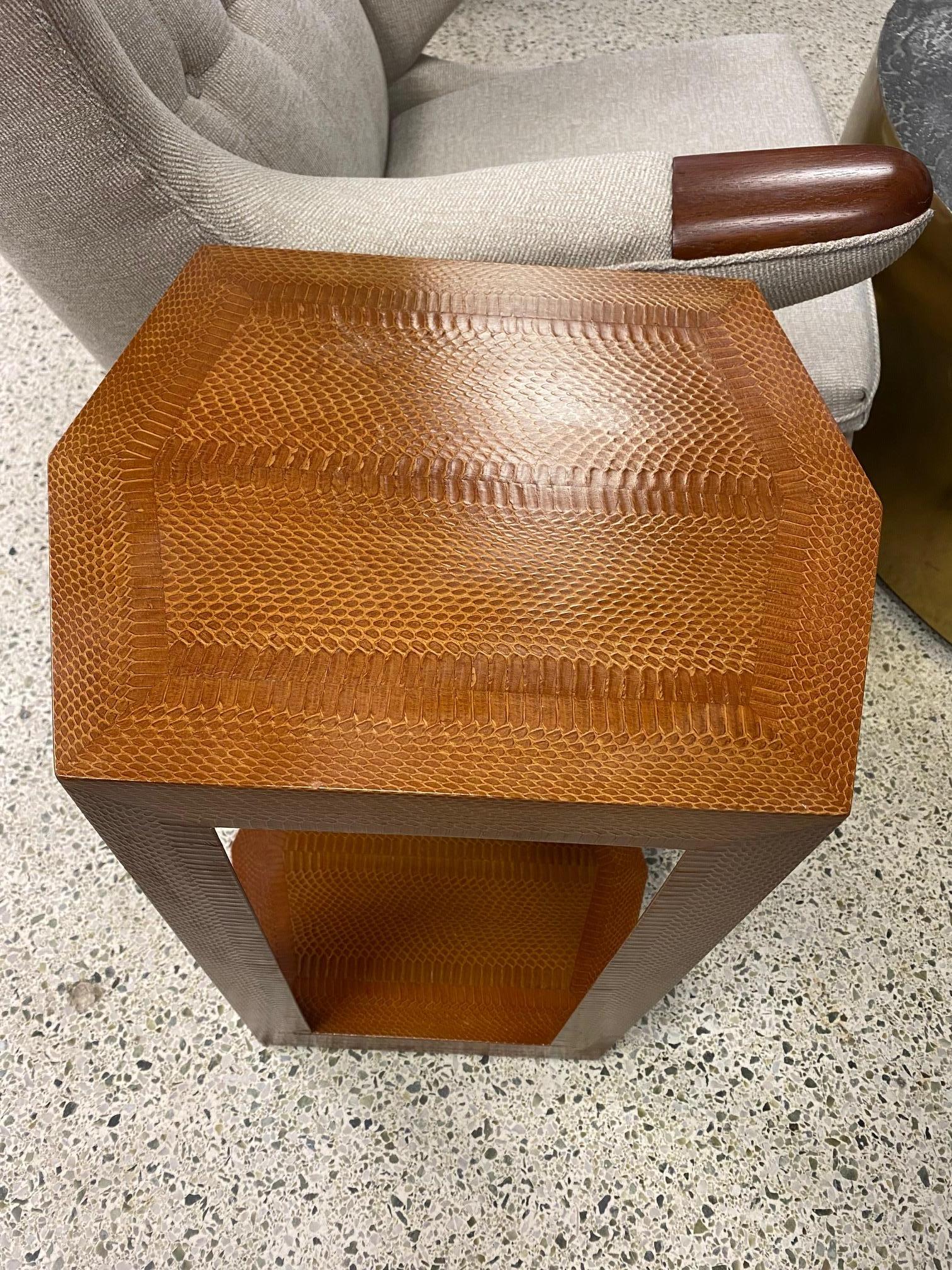 Karl Springer Snakeskin Table 4