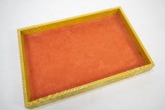 Karl Springer Snakeskin Tray