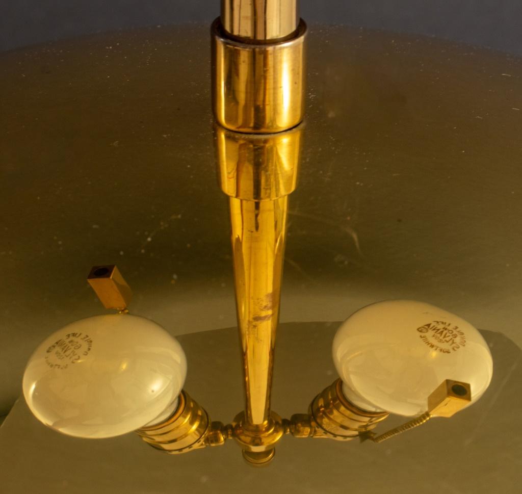 20th Century Karl Springer Spherical Brass Table Lamp