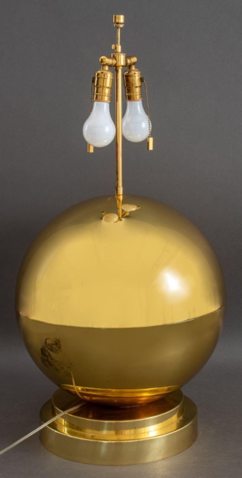 Karl Springer Spherical Brass Table Lamp 2