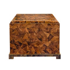 Karl Springer Stunning "Kyoto Box" in Tessellated Penshell 1980s 'Signed'