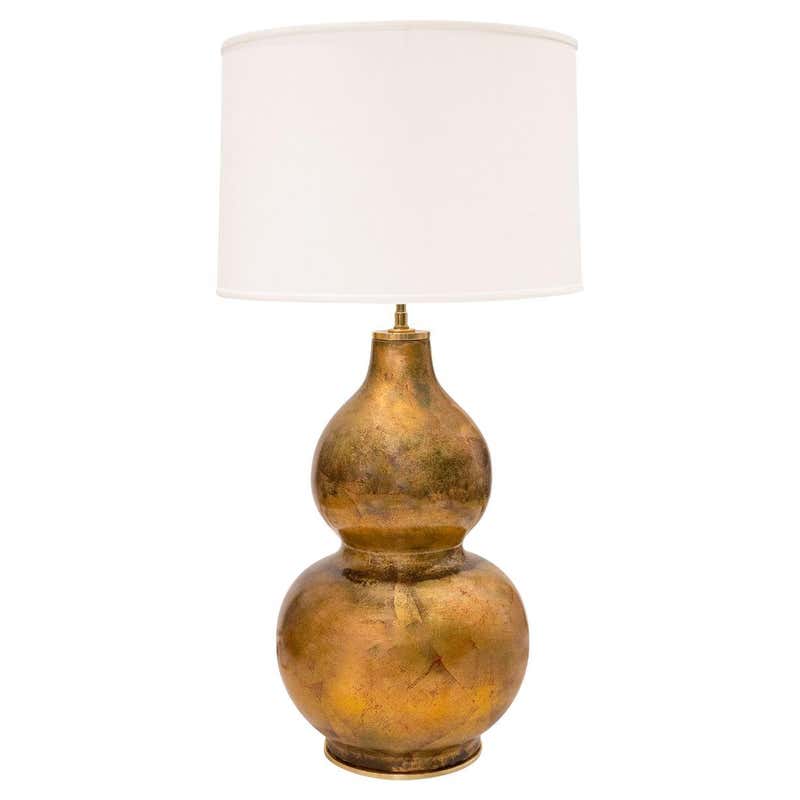 Gold Leaf Table Lamps - 218 For Sale at 1stDibs | gold leaf lamps, gold ...