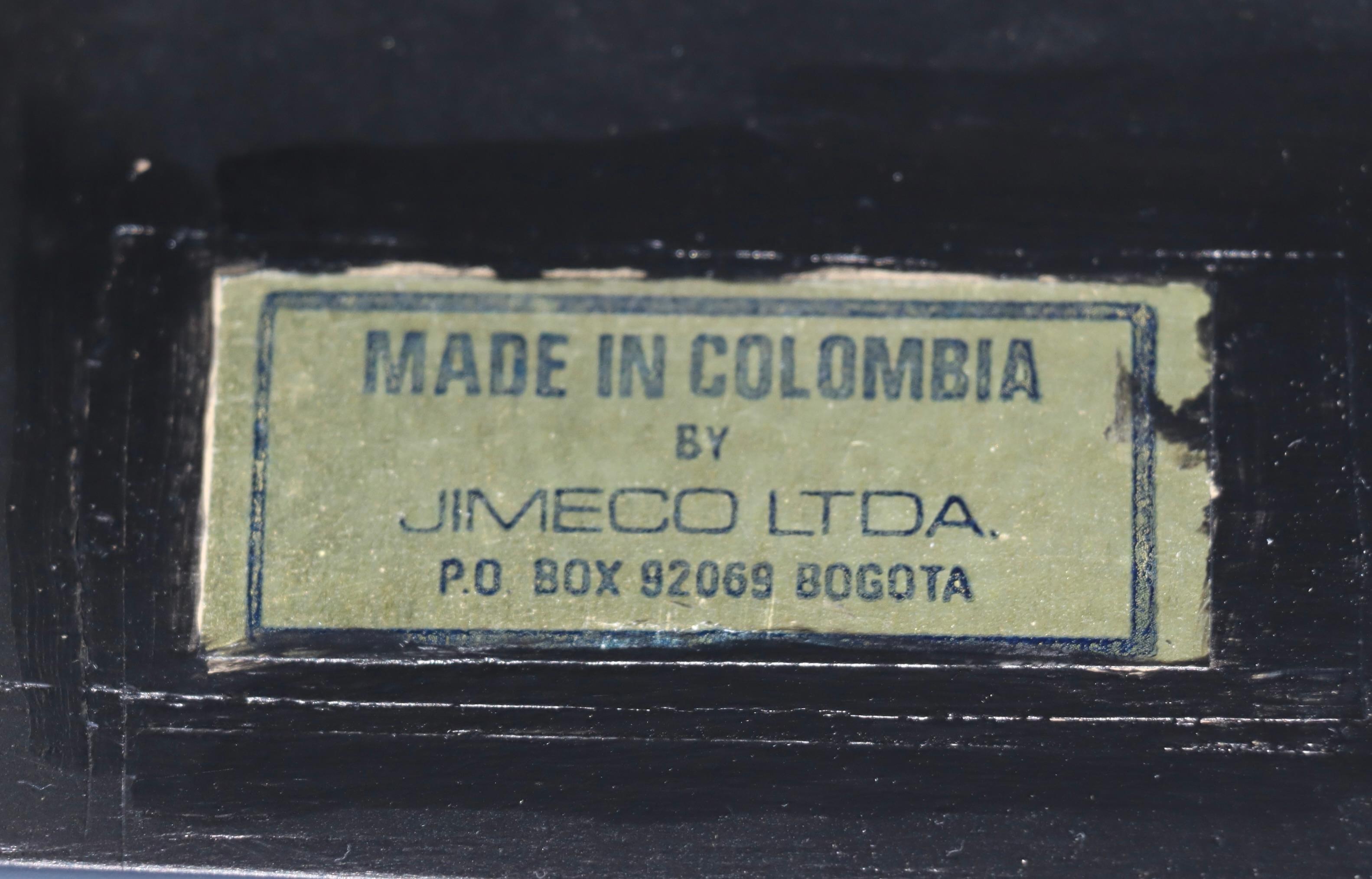 Jimeco ltda 1980's Dining Table with Leaves Made in Colombia For Sale 12
