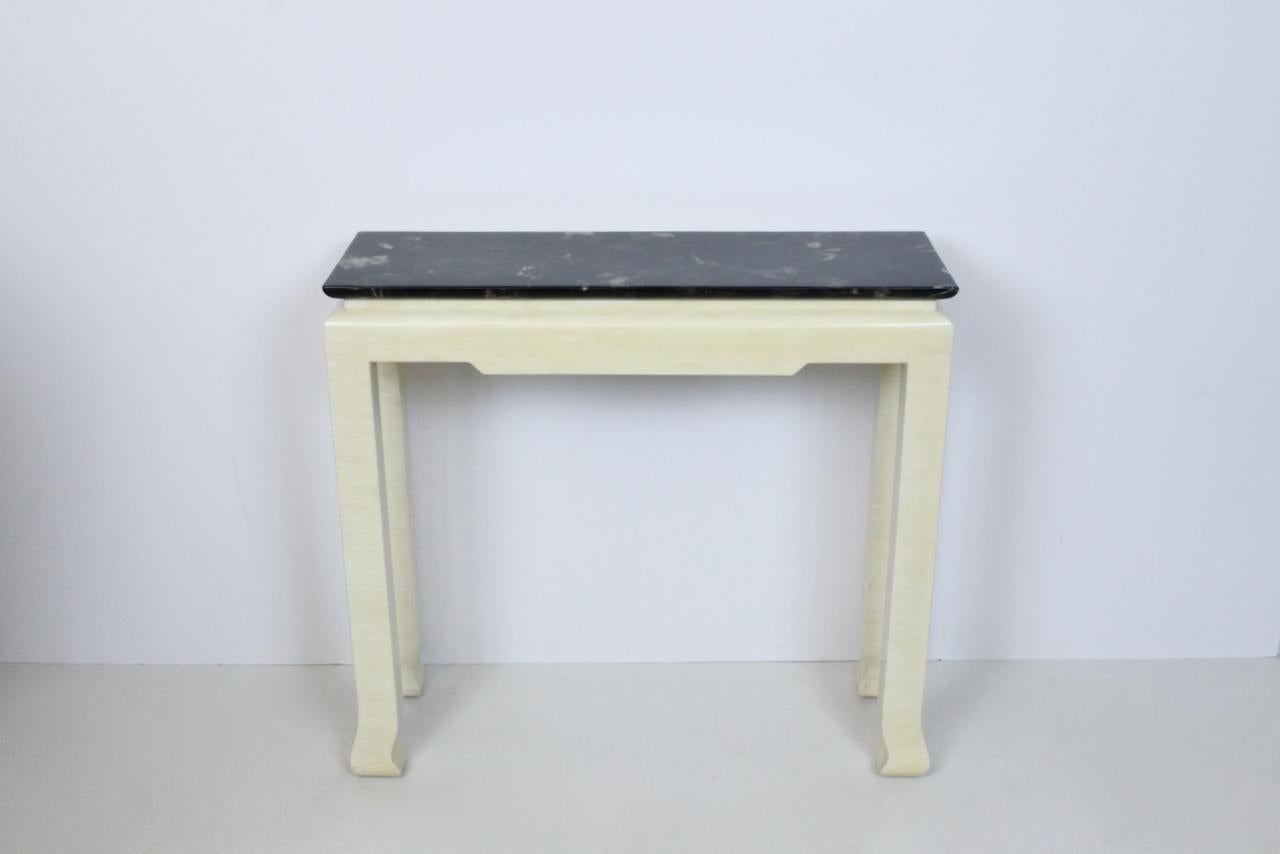 Karl Springer Style Asian Motif Horn & Bone Console Table, 1980's For Sale 14