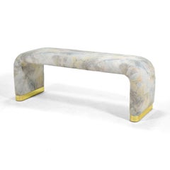 Karl Springer Style Bench