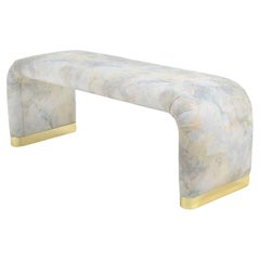 Karl Springer Style Bench