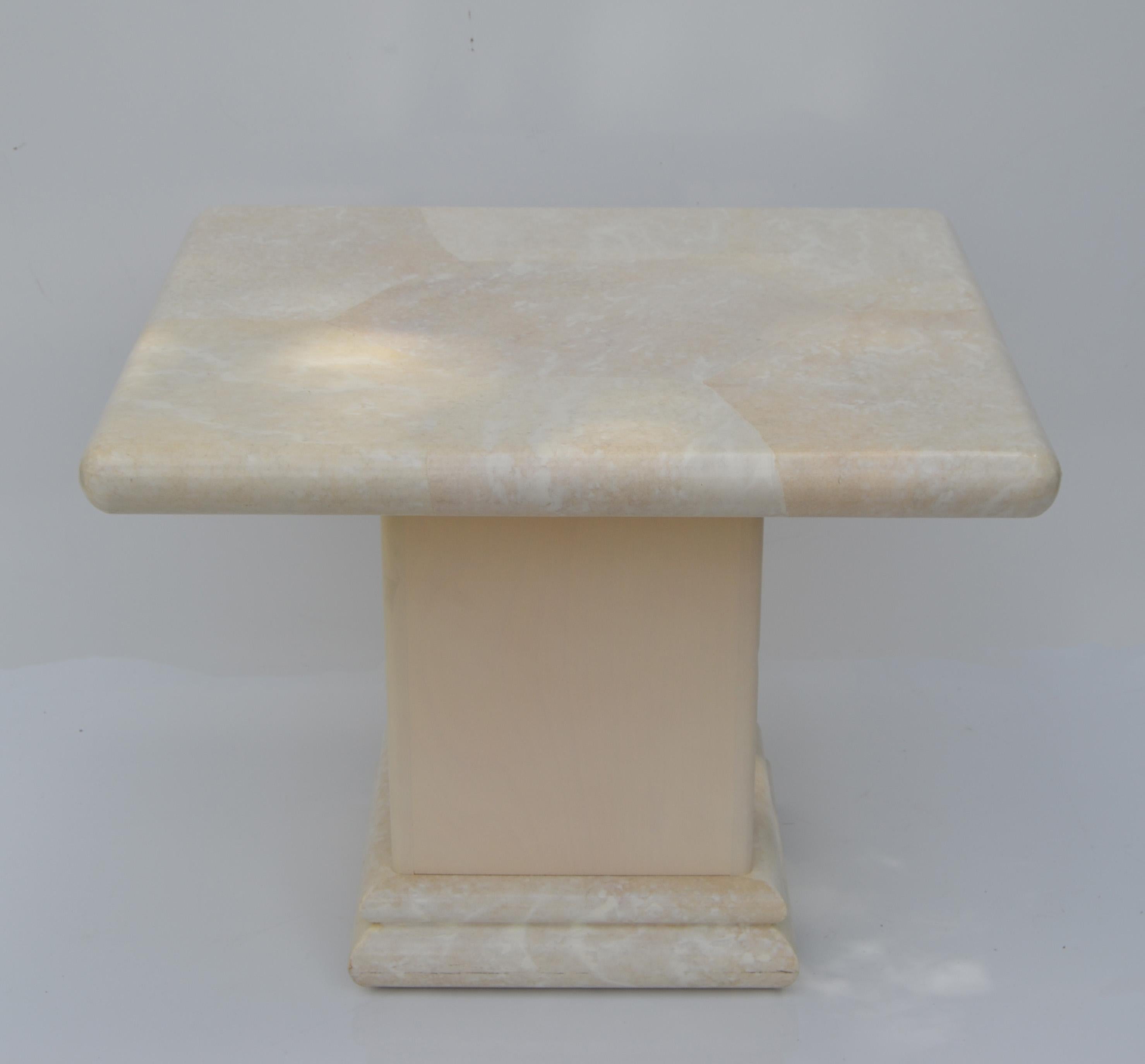 Table basse rectangulaire en faux galuchat de style Karl Springer, moderne du milieu du siècle, 1980 en vente 8