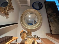 Karl Springer Style Ziegenleder Abgeschrägter Spiegel