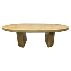 Karl Springer Style Goatskin Dining Table