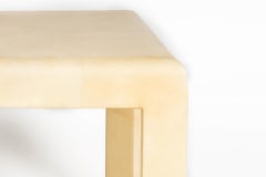 Karl Springer Style Goatskin Side Table